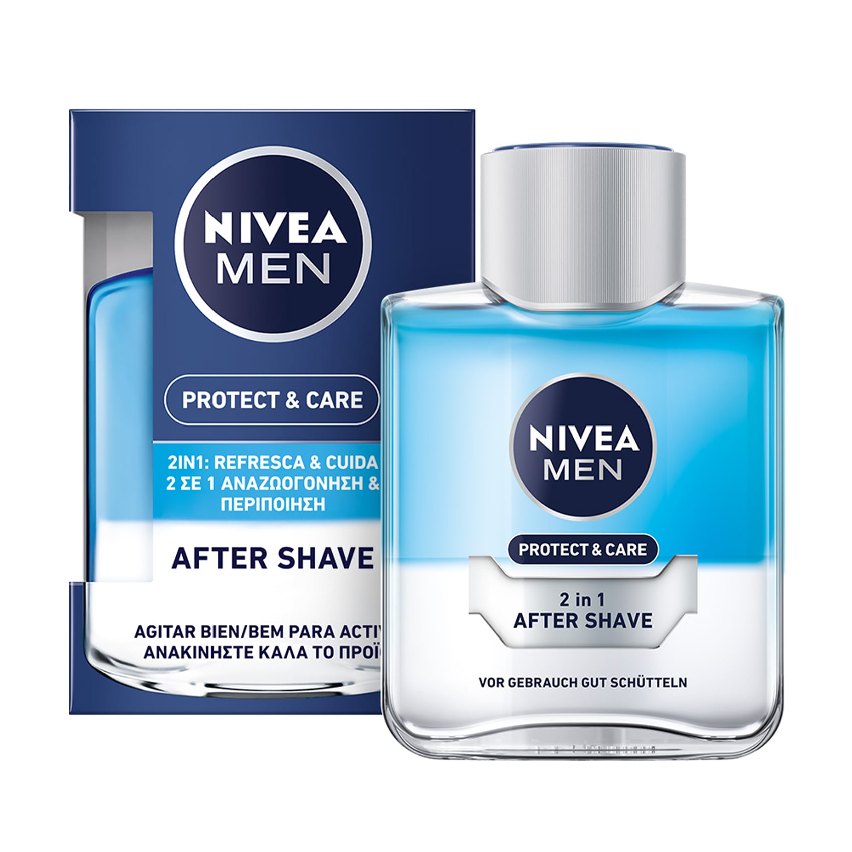 Чоловічий лосьйон після гоління NIVEA MEN Захист та догляд, Свіжість + комфорт 2 в 1, 100 мл